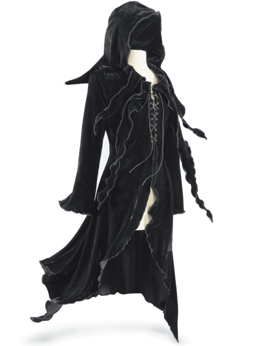 Pyramid Collection Enchantress Hooded Maxi Jacket